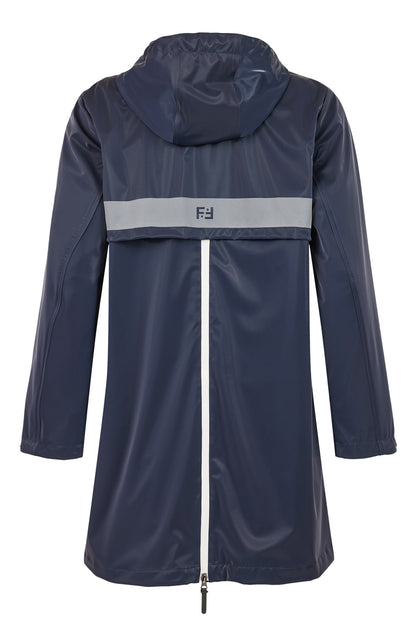 FRANDSEN Navy Sheen Waterproof Rain Jacket