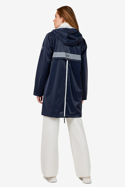 FRANDSEN Navy Sheen Waterproof Rain Jacket