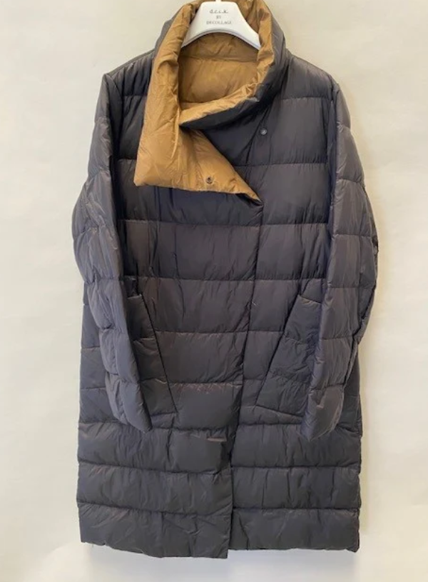 DECK Black Reversible 100% Nylon Padded Jacket