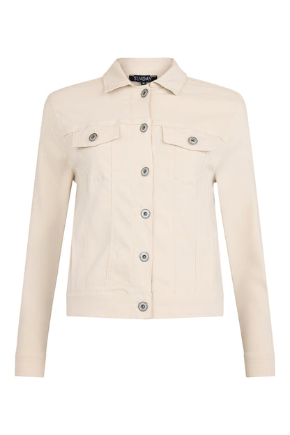 SUNDAY Beige Western Jacket