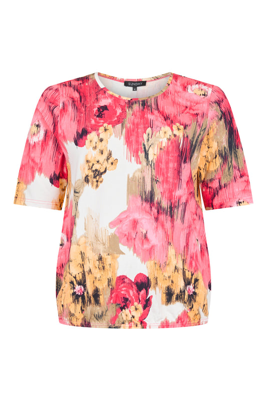 Sunday Pink Printed Blouse