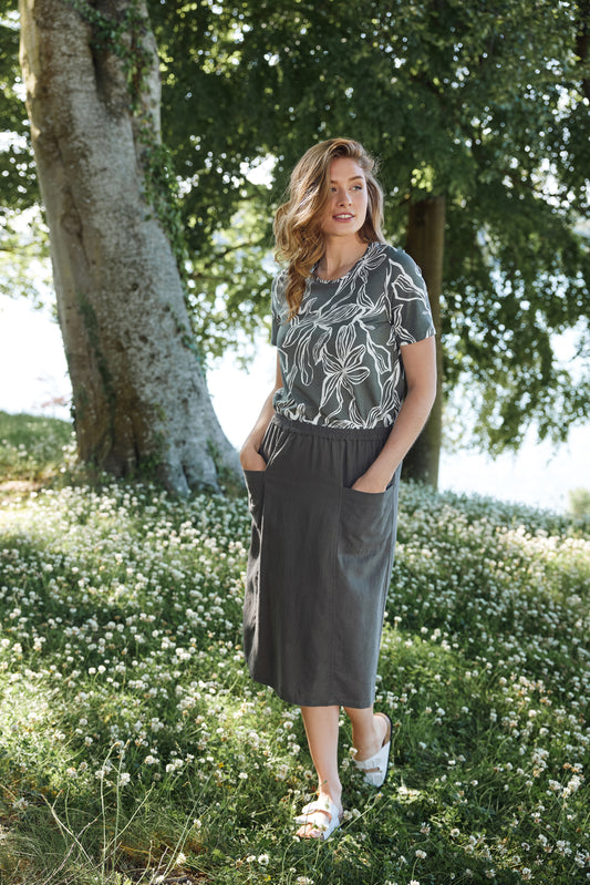 SUNDAY Khaki Skirt