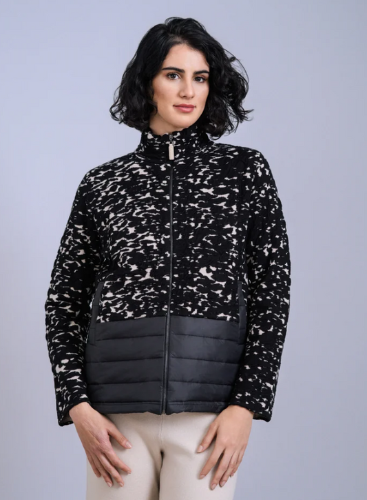 SCORZZO Black and Cream Jacket