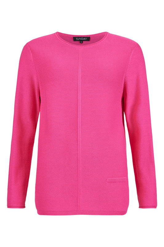 SUNDAY Pink Classic Knit Jumper