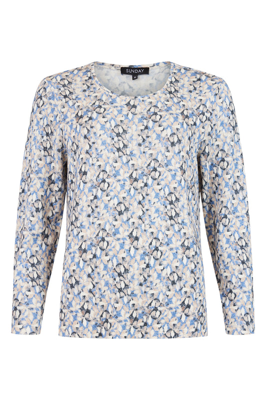 SUNDAY Supersoft Dot Print Top