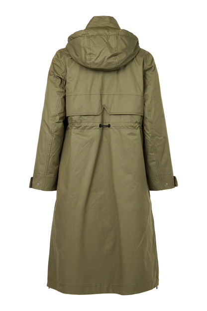 Frandsen Green Long Parka Coat