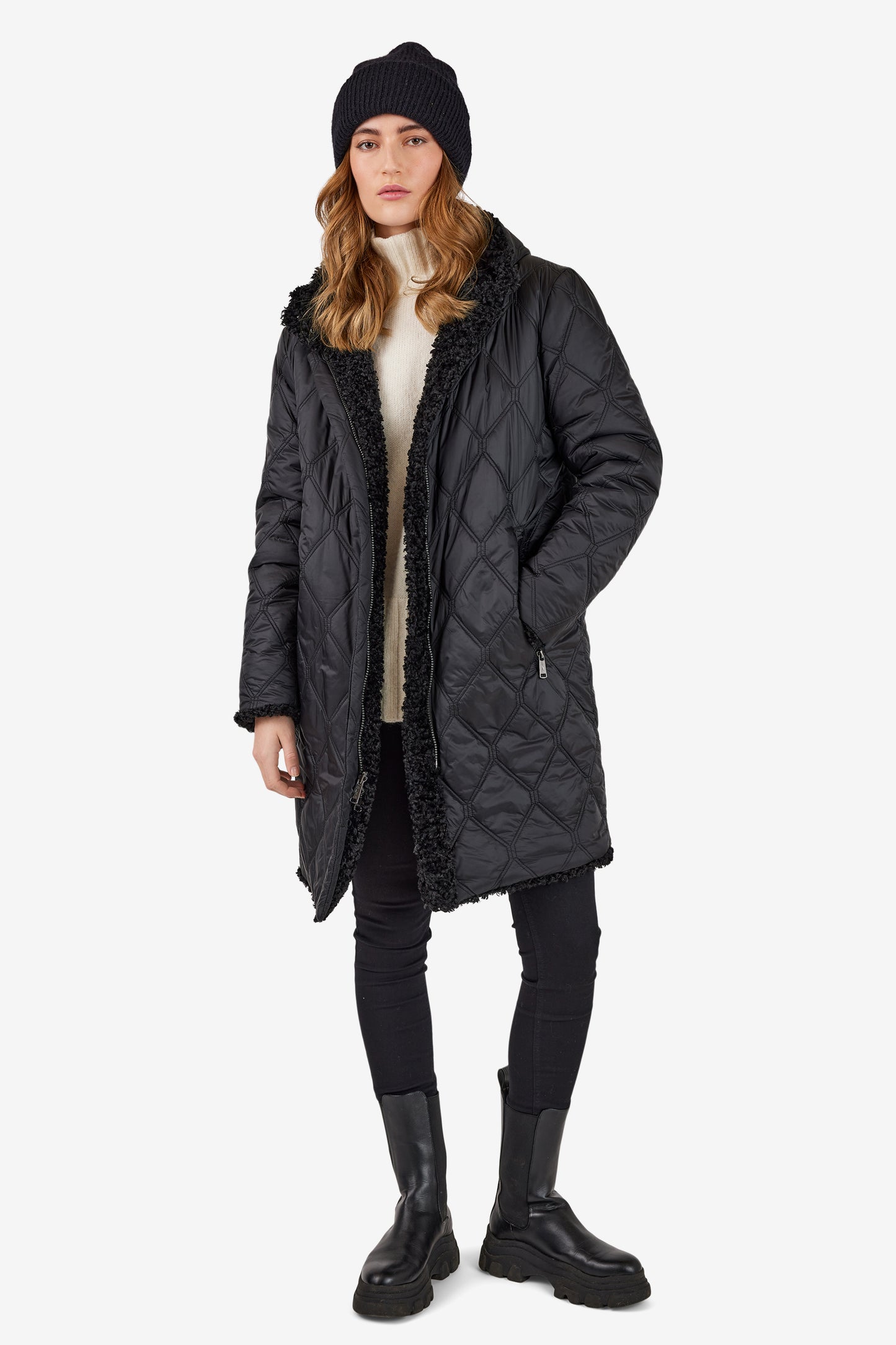 Frandsen Black Reversible Coat