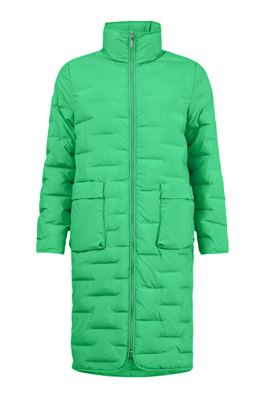 NORMANN Long Green Quilted Jacket