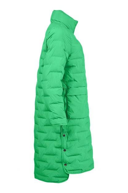 NORMANN Long Green Quilted Jacket