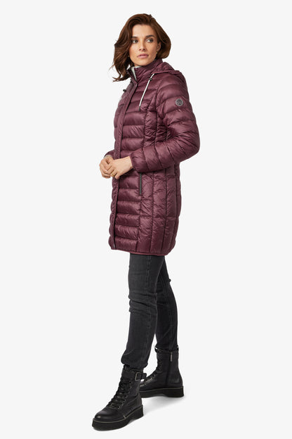 FRANDSEN Maroon Quilt Jacket