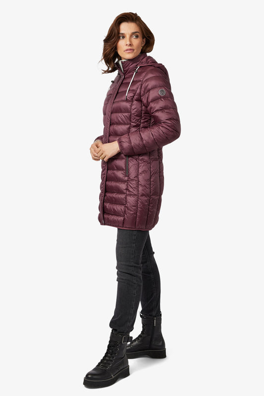 FRANDSEN Maroon Quilt Jacket
