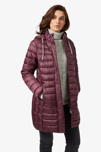 FRANDSEN Maroon Quilt Jacket