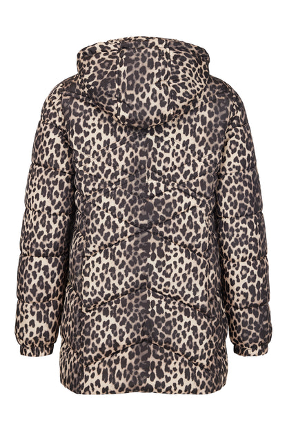 SUNDAY Leopard Print Puffy Jacket