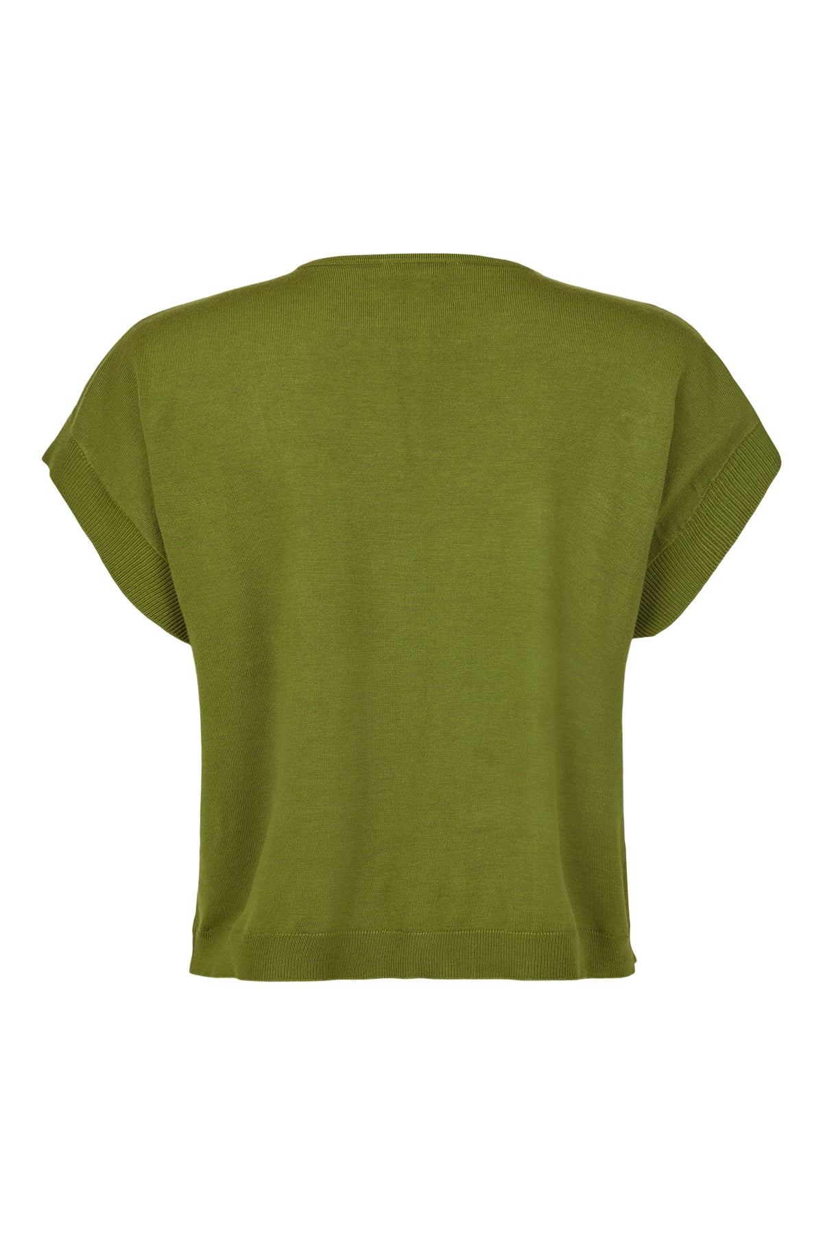 SUNDAY Green Short-Sleeve Knit Top