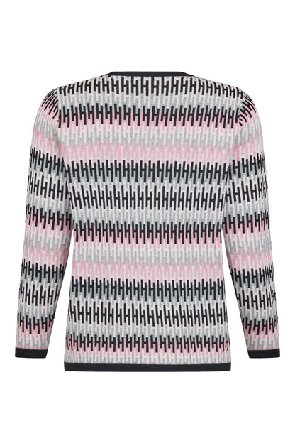 SUNDAY Black Colourful Sweater