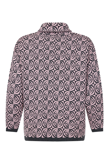 SUNDAY Pink Patterned Sweater