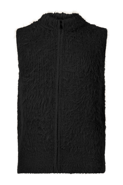 SUNDAY Black Knit Gilet