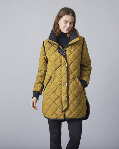 Junge Kenya Mustard Quilted Jacket