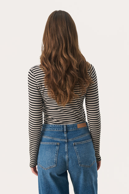 Part Two Striped Long Sleeve Jersey T-Shirt