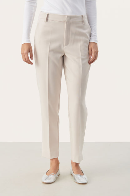Part Two Cream Classic Trousers
