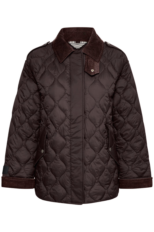 Part Two Brown Quilted Jacket