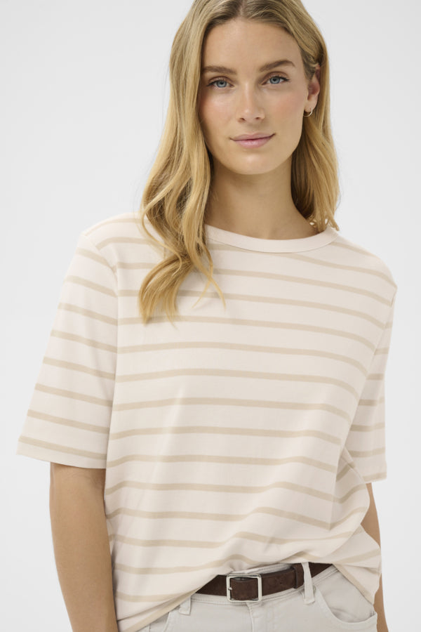 Part Two Beige Stripe Ratana T-Shirt