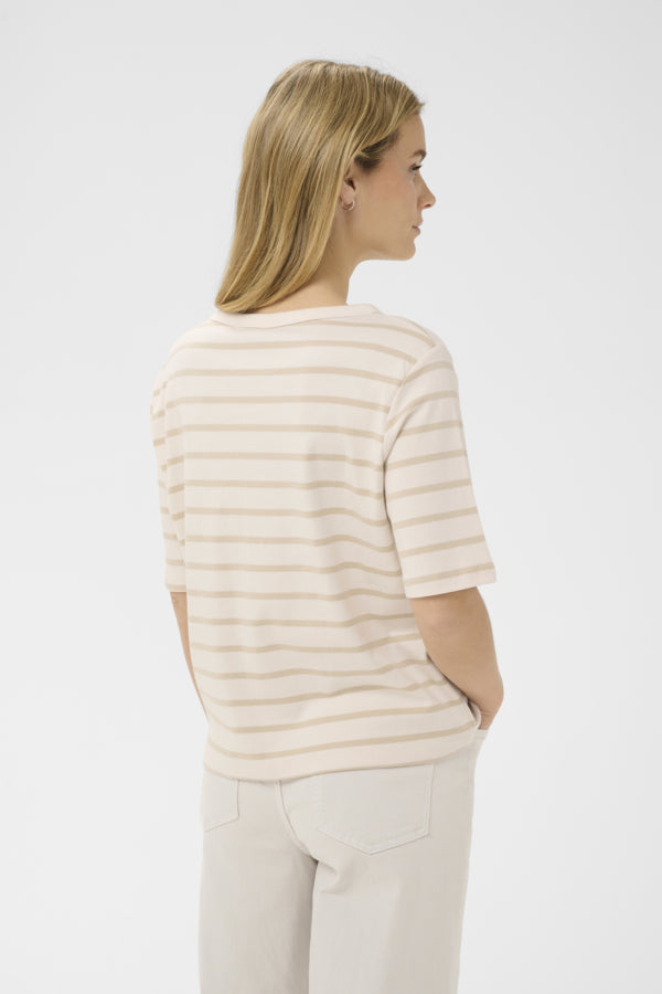 Part Two Beige Stripe Ratana T-Shirt