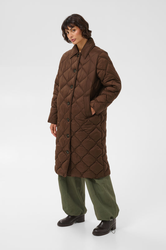 Part Two Carine Brown Quilted Coat