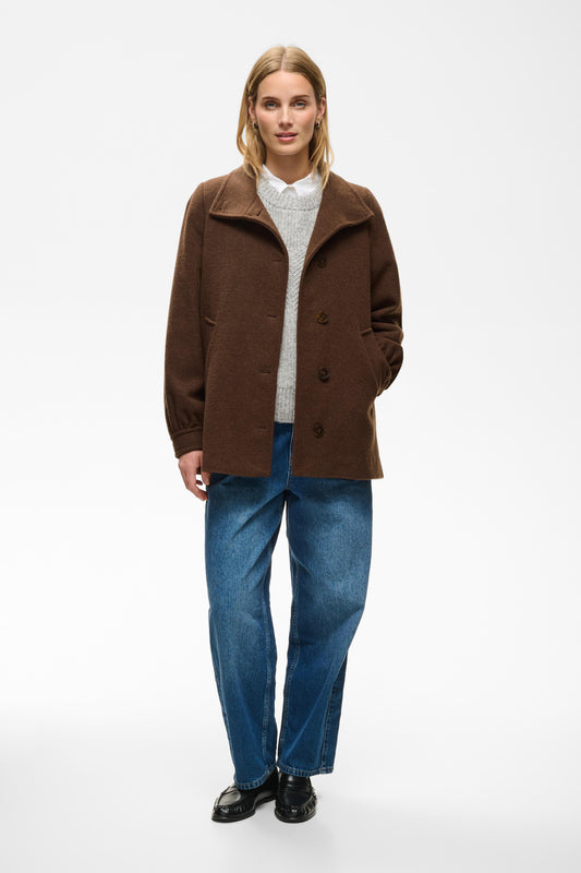 Part Two Cecilia Brown Wool Jacket