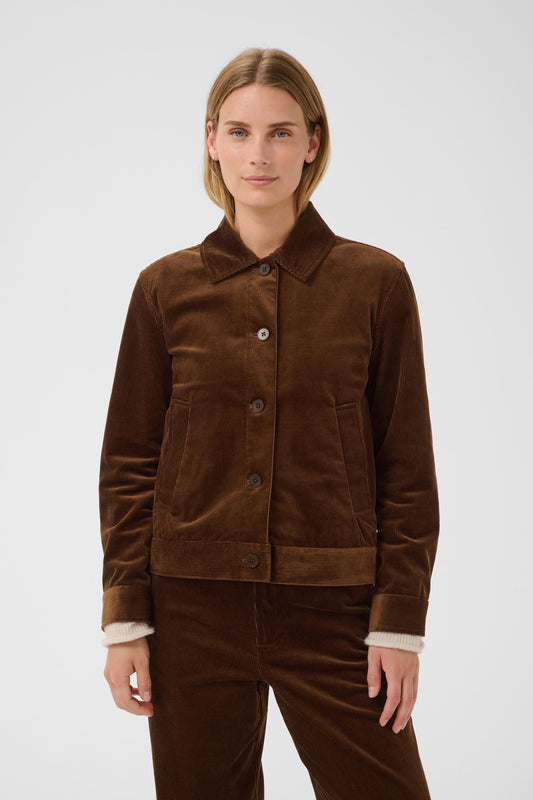 Part Two Constanze Chestnut Corduroy Jacket