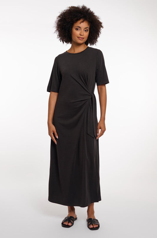 Rino&Pelle Black Tie-Knot Gioni Dress