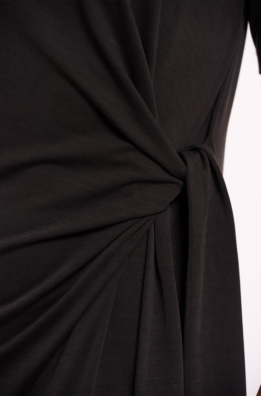 Rino&Pelle Black Tie-Knot Gioni Dress