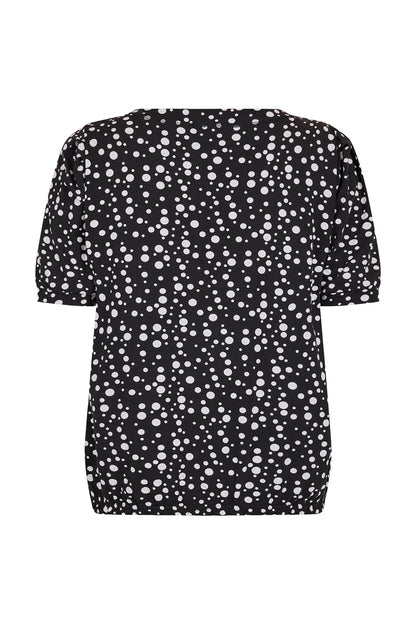SUNDAY Black & White Polka Dot T-Shirt
