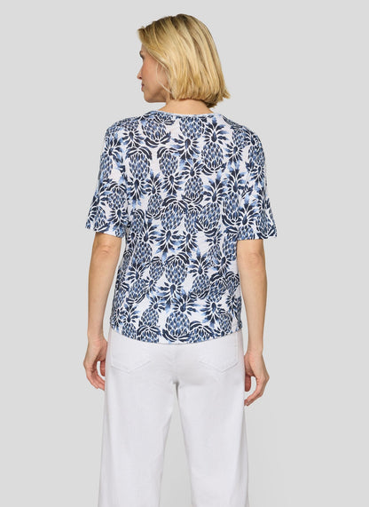 RABE Navy Print T-Shirt