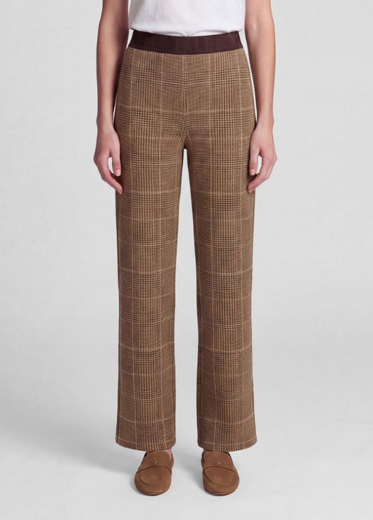 RABE Plaid Pull-On Trousers