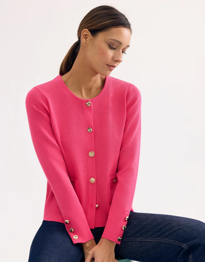 LEO&UGO Pink Cardigan