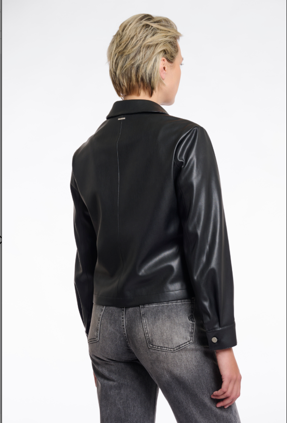 Rino&Pelle Black Faux Leather Jacket