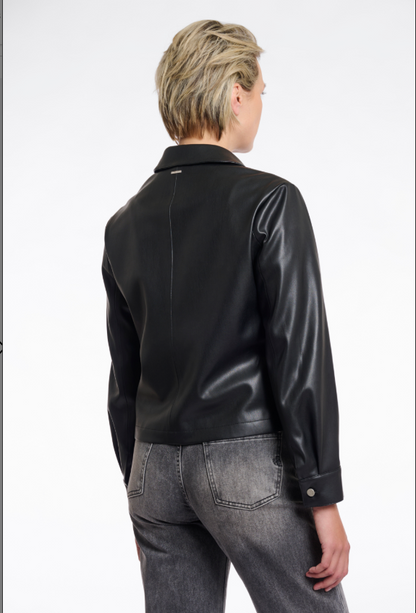 Rino&Pelle Black Faux Leather Jacket