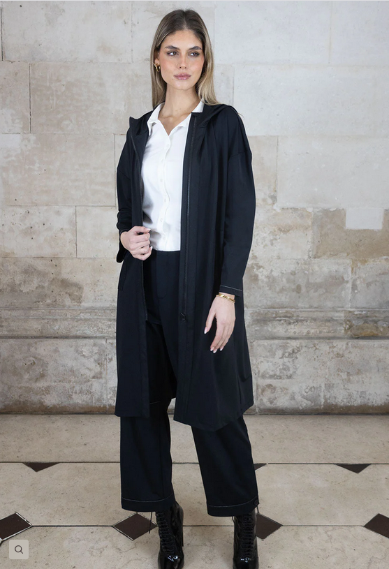 No2moro Black Aphrodite Lightweight Duster