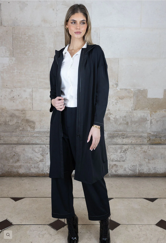 No2moro Black Aphrodite Lightweight Duster