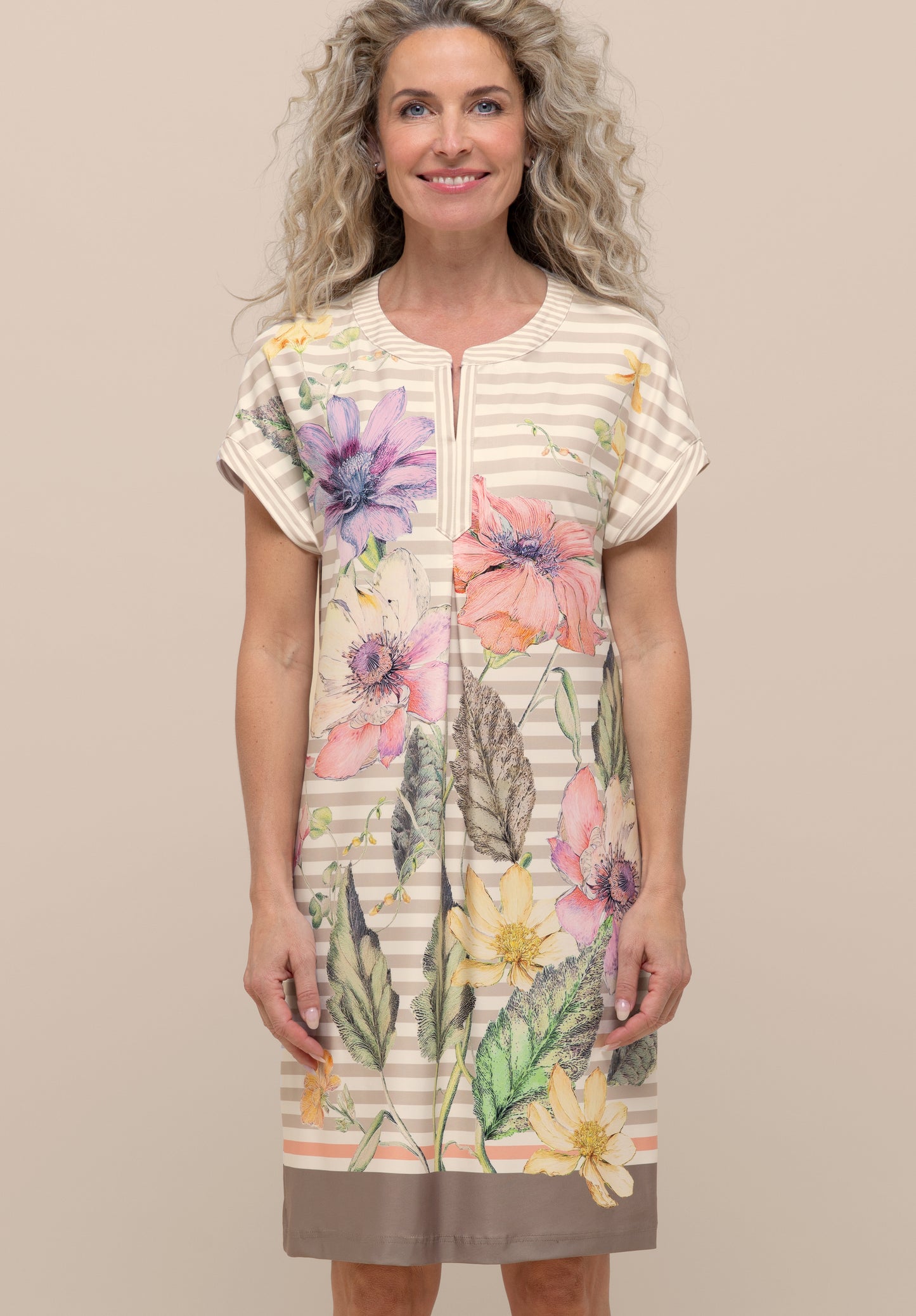 BIANCA Manu Floral Print Midi Dress