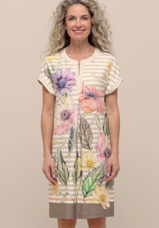 BIANCA Manu Floral Print Midi Dress