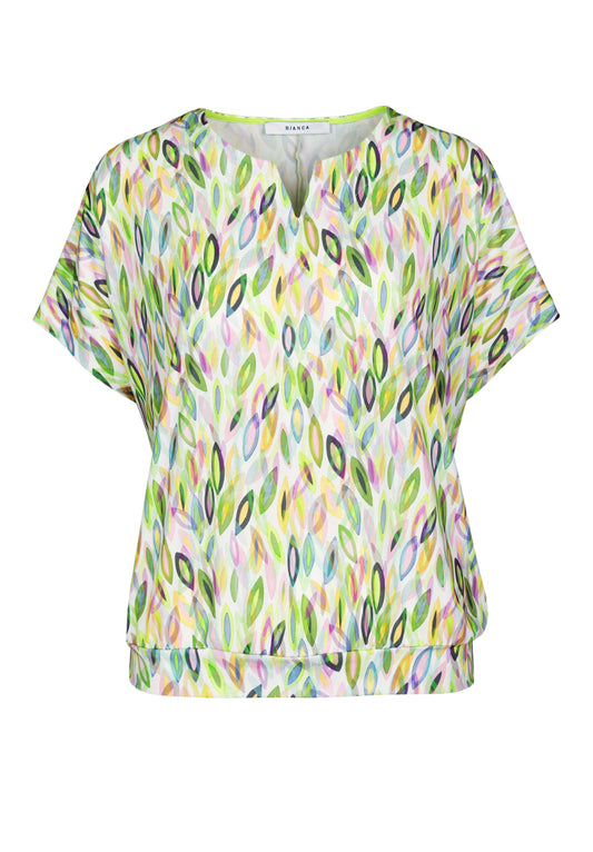 BIANCA Green Print Top