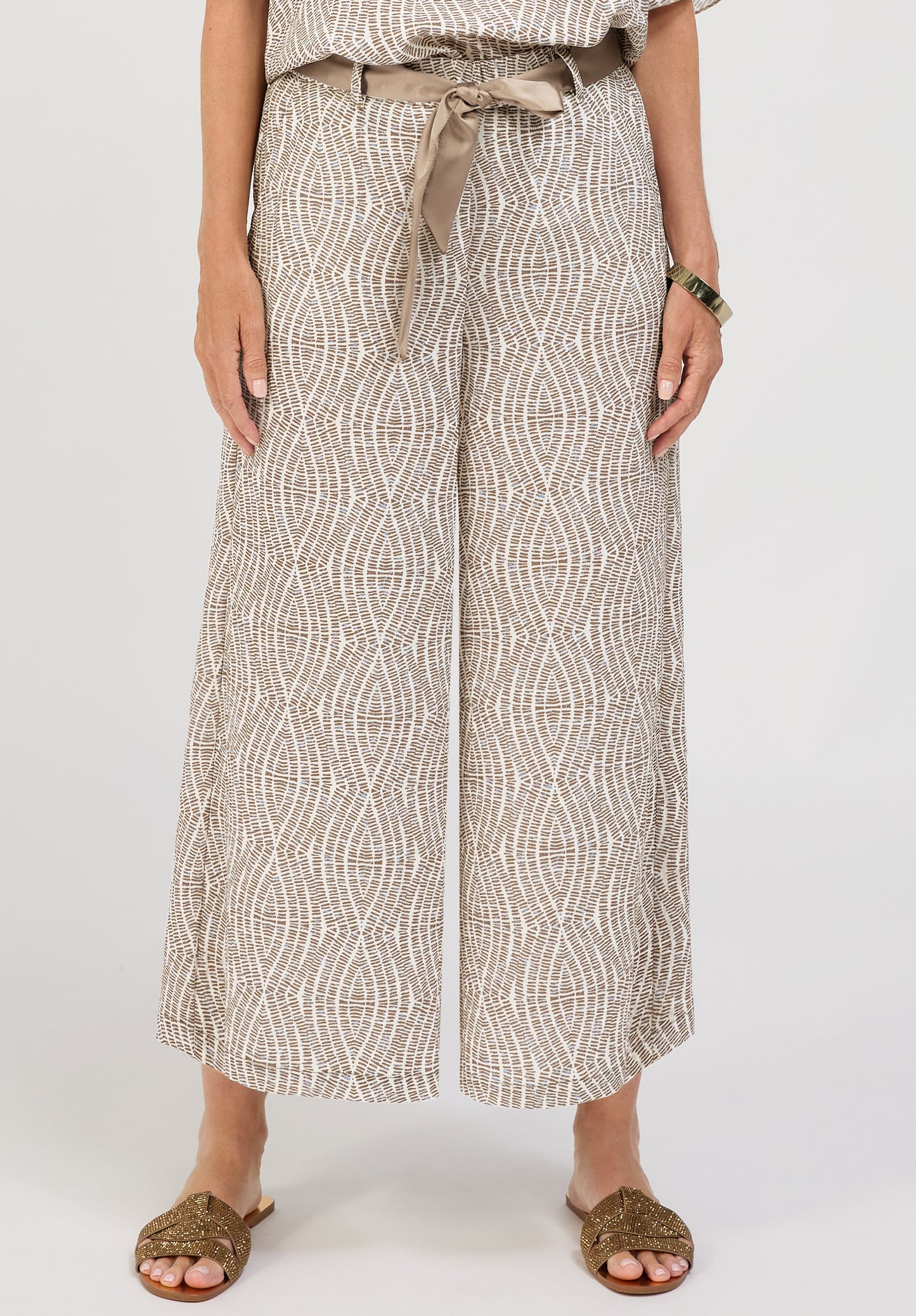 BIANCA Printed Belted Culotte