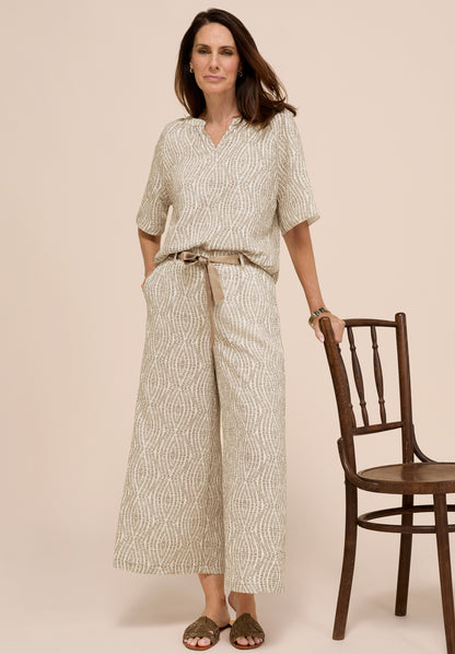 BIANCA Printed Belted Culotte