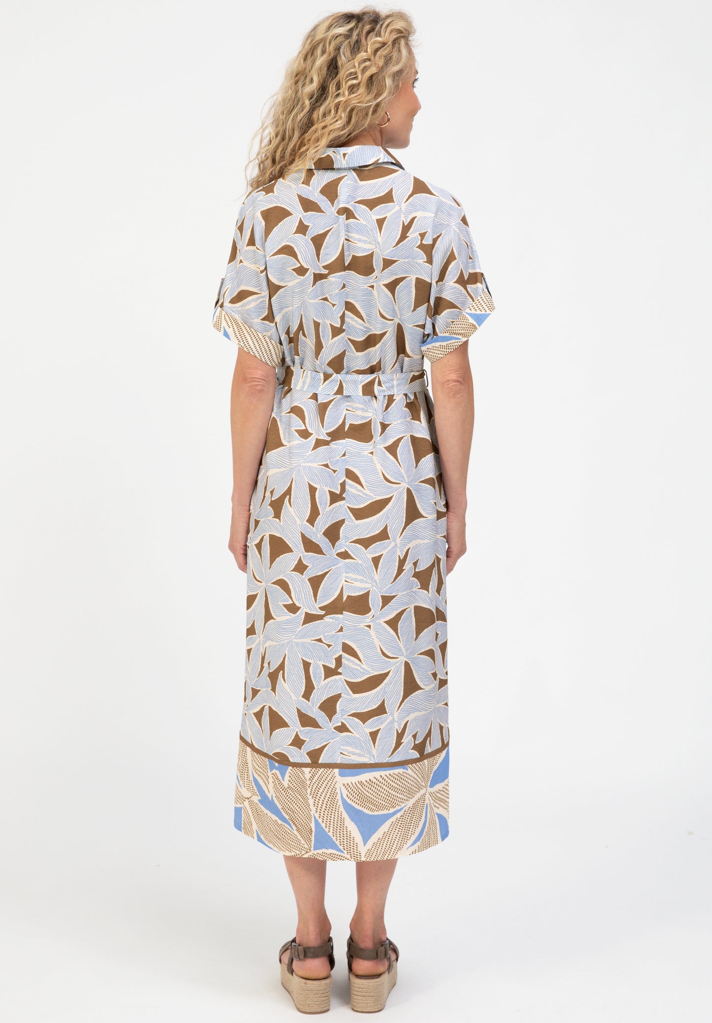 BIANCA Blue Printed Dress