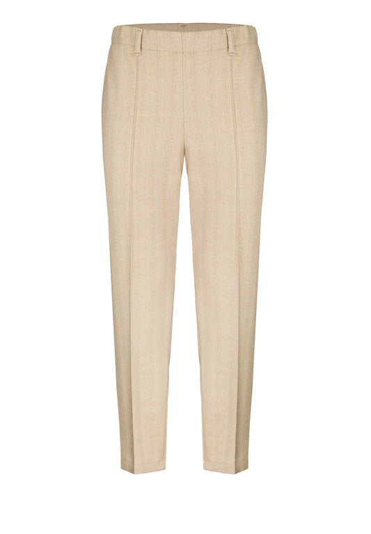 BIANCA Beige Slim Leg Trousers