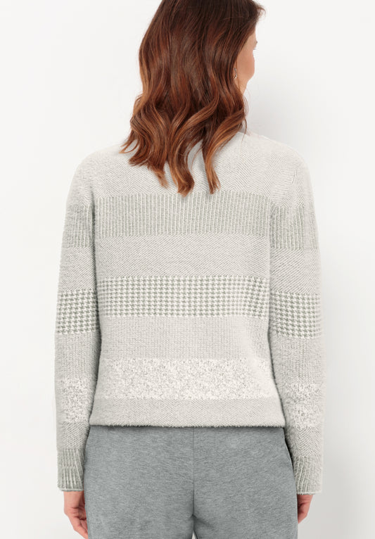 BIANCA Pale Grey Soft Knit Cardigan