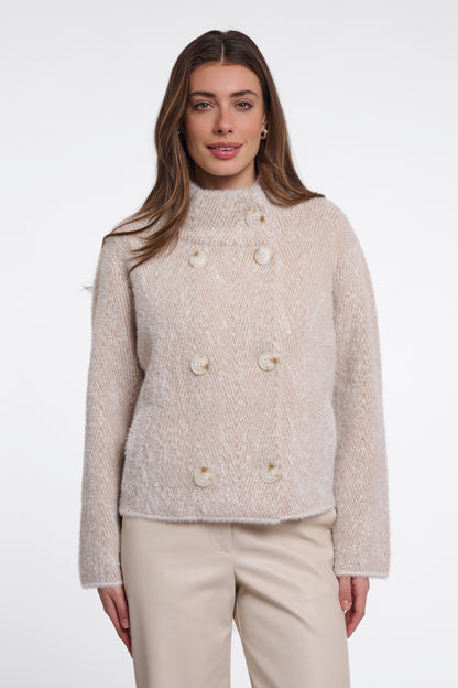 Rino&Pelle Beige Short Fur Jacket