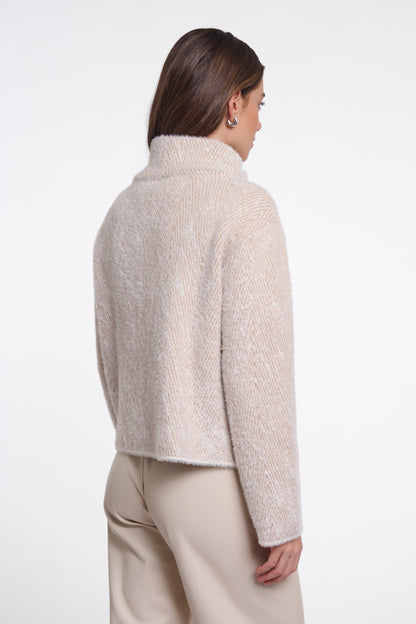 Rino&Pelle Beige Short Fur Jacket
